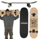 Disney DISNEY Mickey Mouse STEAMBOAT 79 cm leseni skateboard, deska za mlade, velika, lahka in stabilna do 100 kg