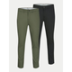 JACK & JONES Chino hlače Macro Dave  pastelno zelena / črna