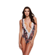 Baci Grey Floral & Lace Teddy XL