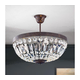 Orion DL 7-487/3 - kristalni luster na šipci ARILA 3xE14/40W/230V prečnik 40 cm smeđa/patina