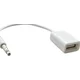 Adapter AUX na USB ženski 3,5mm - bel (ECO embalaža)