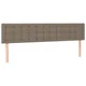 Vidaxl Posteljno vzglavje taupe 160x5x78/88 cm blago