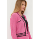 Pulover Karl Lagerfeld za žene, boja: ružičasta, lagani