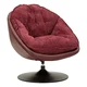 Bordo rdeč vrtljiv fotelj Retro Style – Mauro Ferretti