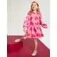Sinsay - Dres haljina sa printom srca - aurora roze