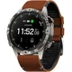 GS Usnjen pašček Quickfit za Garmin Fenix 5X/6X/6X PRO/7X, rjav