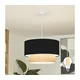 Brilagi - LED luster na sajli CERIA 1xE27/40W/230V prečnik 50 cm crna/bež