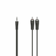 HAMA Hama 00205112 klinker / cinch avdio priključni kabel [2x moški cinch konektor - 1x 3\,5 mm banana moški konektor] 5 m črna, (20431512)