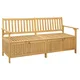 Vidaxl Klop s prostorom za shranjevanje 170 x 63 x 84 cm Trdna akacija