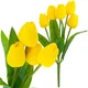 shumee CV26805-5 tulipan velik šopek tulipanov X5 umetno cvetje tulipani v šopku rumeni