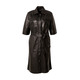 Kožna haljina Bruuns Bazaar boja: crna, mini, ravna