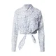 GUESS Bluza ADELAIDE svetlo modra/temno modra/bela