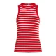 TOMMY HILFIGER Top rdeča/črna/bela