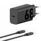 Polnilec  MOTOROLA Turbo Power, 68W, USB-C, USB-C kabel, črni
