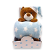 Bbo b200003 set igračka + ćebence sleeping bear - blue ( B200003-4 )