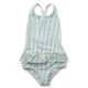 liewood® otroške kopalke amara stripe sea blue/white
