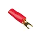 shumee Pozlačen lopatičasti konektor 10 mm2 > 4,2 mm, rdeč