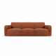 Rjava sedežna garnitura iz tkanine bouclé 235 cm Molino – Micadoni Home