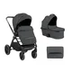 KikkaBoo Kolica Tiffany 2in1 set sa tvrdom korpom Dark Grey (KKB20151)