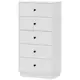 Homestar Predalnik s 5 predali 47x29x95 cm bel