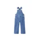 MANGO KIDS Hlače z naramnicami EMILLE moder denim