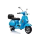 slomart LEAN CARS skuter Vespa na akumulator, modri, LED luči, MP3