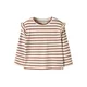 LilAtelier Majica NMFLIMIA MIA rjava / off-bela
