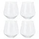 Excellent Houseware Komplet 4 kozarcev za viski, 450 ml