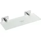 Steklena polica BETA, 600 x 55 x 130 mm, kromasta - Kromasta - 600.00 - 144 - Steklo - Vijaki/lepilo - Kvadratna - Bemeta - BETA - 600x55x130 mm - Polica