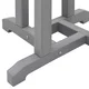 Vidaxl Barska miza Svetlo siva 55 x 55 x 107 cm Polietilen