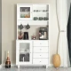 Hanah Home Višenamenska komoda Grano 96, 96 x187 x40 cm, Bela