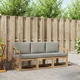 Set vanjskih sofa 3 pcs Bijela i svjetlosiva 185,5 x 63 x 73 cm