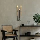 Opviq Zidna lampa Lumi-15151, 18x58x12cm, IP20, Crna