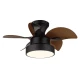Globo 03670-LED prigušiva plafonski ventilator KARI LED/22W/230V 3000/4500/6000K braon+daljinski upravljač