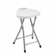 Stol za kopalnico, 30 x 46,5 x 29,3 cm, bel - Bela - 24 - Jeklo - Stojalo - Aqualine - WHITE LINE - 30x46,5x29 cm