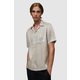 Košulja AllSaints Duran za muškarce, boja: siva, relaxed