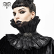 Ovratnik DEVIL FASHION - Fleeting Glance Gothic Pleated High Collar - Črna - AS07601