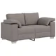 Vidaxl Dvosobni kavč Taupe 160 cm blago