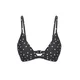 Trendyol Bikini zgornji del črna / bela