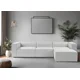 Atelier del Sofa Ugaona garnitura Fora 296x66x185cm Siva