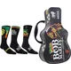 Bob Marley nogavice 3 Pack In Guitar Tin One Size Nogavice