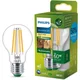 Philips LED E27 Normal A60 4W (60W) prozorna 840lm zatemnitev 2700K energijski razred A