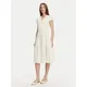 TWINSET Poletna obleka 251TT2072 Écru Loose Fit