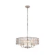 Endon 104467 - Luster na lancu CLIFTON 5xE14/6W/230V, sjajni hrom/prozirno staklo
