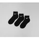 Nike U NK EVERYDAY CUSH ANKLE 3PR, čarape za fitnes, crna SX7667