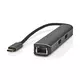 NEDIS Nedis, Razdelilnik USB-C 5-v-1 z RJ45 žensko / 3USB-A / HDMI 4K 5Gbps izhod 0,2 m, Črna, (5000063508)