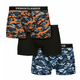 Moške boksarice URBAN CLASSICS - 3-Pack - modra camo/oranžna - TB3538