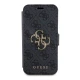 Maska Guess Bk Pu leather 4G Metal Logo za iPhone 15 Pro, Siva