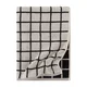 Črna/bež bombažna brisača 50x70 cm Grid – Jotex
