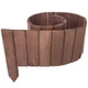 Lesena vrtna ograja 5 kosov 110x25x15cm - obroba za gredice in gredice 550 cm - rjava